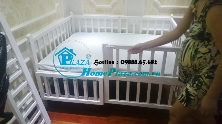 Giường cũi trẻ em sinh đôi HomePlaza